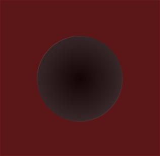 Rahu Sticker with brown background and planet is Black