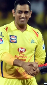 MS_Dhoni in yellow jersey Photo by B A Raju / Times of India / CC BY 3.0