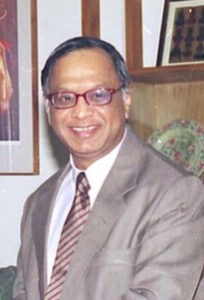 The_Chairman_of_Board_of_Governors_of_Indian_Institute_of_Management_(IIM)_Ahemedabad_Shri_Narayan_Murthy_meets_the_Union_Minister_for_Human_Resource_Development_Dr._Murli_Manohar_Joshi_in_New_Delhi_on_January N. R. Narayana Murthy meeting Union Minister Murli Manohar Joshi in New Delhi, 2004. Photo: Government of India / GODL-India.