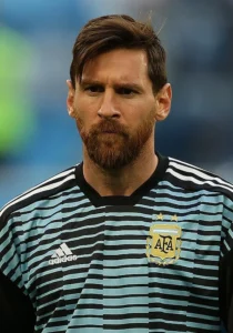 Lionel Messi ahead of the 2018 FIFA World Cup match (2018). Photo by Kirill Venediktov / soccer.ru / CC BY-SA 3.0