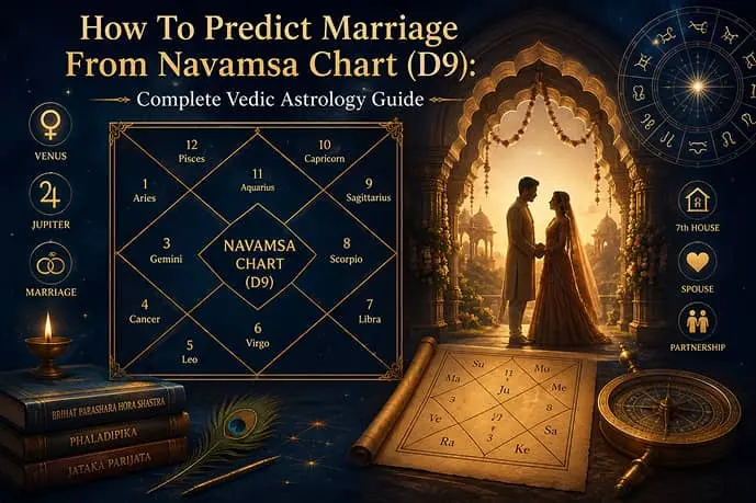 How To Predict Marriage From Navamsa Chart (D9): Complete Vedic Astrology Guide